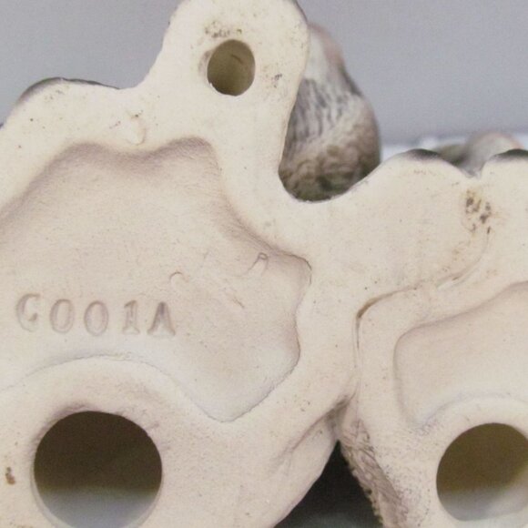 Vintage Harvey Knox Ceramic Brown Black Tabby Mom and Kitten Figurine - Picture 8 of 11